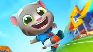 Talking Tom Gold Run Football Tom vs Roy Raccoon Gameplay Android ios