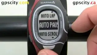 Setting Auto-Scroll in General Sport Mode on the Garmin Forerunner 60.