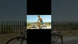 cristiano de bicicleta minha nossa
