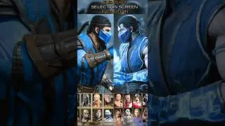 Sub-Zero Selection Screen Evolution in Mk9 , MkX , Mk11 and Mk1 Khaos Reigns 