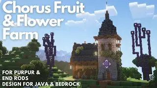 CHORUS FRUIT & FLOWER FARM | Aesthetic Minecraft Tutorial | Java & Bedrock 26.1