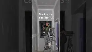 Mark your can lights before drywall! #construction