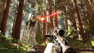 Star Wars walking through Endor ( 4K ULTRA GRAPHICS )