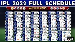 IPL 2022 Full Schedule | Matches Time Tables | Matches Venues