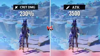 Crit DMG Build vs Atk% Build - Best build for Clorinde - [ Genshin Impact ]