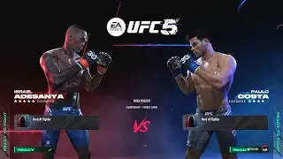 UFC 5 - Israel Adesanya Vs Paulo Costa FULL FIGHT GAMEPLAY (PS5)
