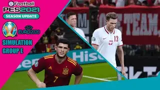 Spain vs Poland Euro 2020 PES 2021 Simulation
