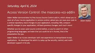Access Version Control: the msaccess-vcs-addin