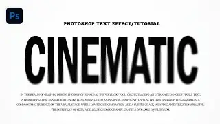 Text Effect Photoshop | Cinematic Photoshop Text Effects