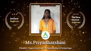 Engineer's Day Awards 2021- Ms.Priyadharshini-Finalist | Tagore Institute