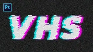 Tuto Photoshop : Effet Glitch / VHS sur un texte !