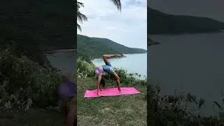 Almost got it 😅 Chebyjane #yoga #stretching #shorts