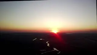 закат в Балаклее с высоты 500м(ускоренно в 3 раза)