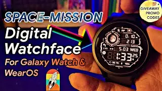(FREE PROMO CODES) HMK HUD 286 Watch Face for Galaxy Watch 4/5 , Pixel Watch and Wear OS !! 🤩🚀