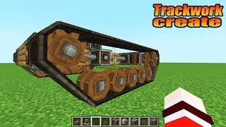 Crate Trackwork Mod :- Build Tank WHEEL In Minecraft