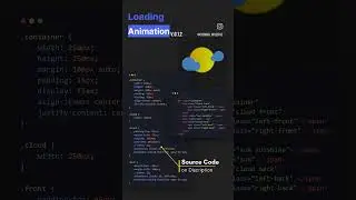 Weather⛅ Loader using CSS #shorts #coding #css #weather