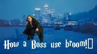 Harry Potter   use broom like a boss!