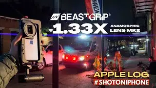 iPhone cinematic video filmed in Pro Res Apple Log low light shot on Beastgrip 1.33x Anamorphic lens