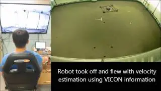 Haptic Teleoperation of a VTOL UAV using  IMU  Based Velocity Estimation
