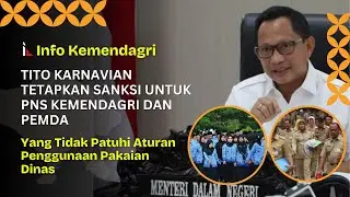 Tegas!! Tito Karnavian Tetapkan Sanksi bagi PNS yang Tidak Patuhi Aturan Penggunaan Pakaian Dinas