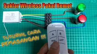 [PRAKTEK] Cara pasang & cara kerja saklar lampu dengan remot wireless