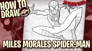 How to Draw MILES MORALES SPIDER-MAN (Into the Spider-Verse) | Narrated Easy Step-by-Step Tutorial
