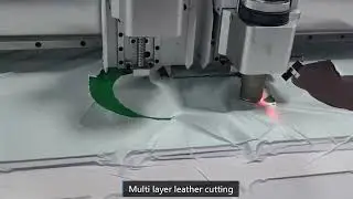 Leather multi-layer CNC oscillating knife cutting machine cutting plotter