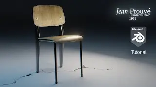 Jean Prouvé Standard Chair /// Blender Tutorial