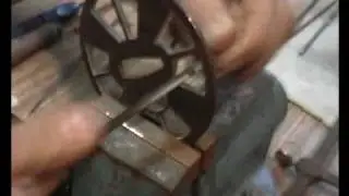 Making katana koshirae, component tsuba 5/5