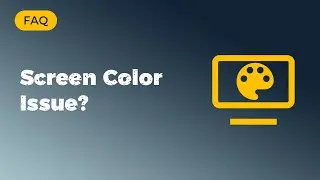 What to do when the screen color is not displayed correctly