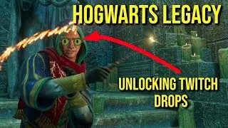 Hogwarts legacy redeeming twitch drops on PS5 / PS4 - How to enable merlin cloak and others in game