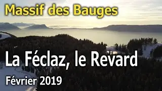 Le Massif des Bauges vu du ciel - La Féclaz, le Revard en 4K.