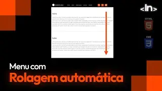 Como fazer um MENU SCROLL com CSS