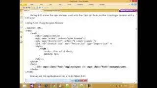 12HTML5) GROUPING CONTENT and MARKING UP TEXT
