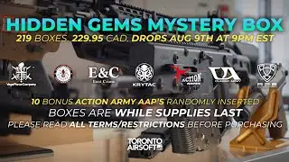 HIDDEN GEMS Mystery Box. 219 Boxes. 229.95 CAD. Drops AUG 9TH 9PM EST.