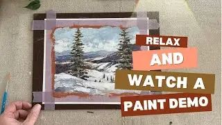 Watch along as I paint Granby Colorado in the Winter and hear a bit of my acrylic painting process