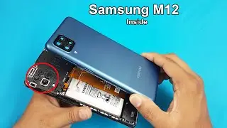 How to open Samsung M12 Back Panel || Samsung M12 Disassembly ( Back Panel & Fingerprint Sensor )
