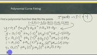 Applications of Systems of Linear Equations: Polynomial Curve Fitting Example