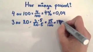 Procent - Hur många procent?