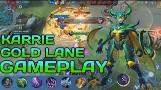KARRIE GAMEPLAY 2023! 30 KILLS 2X MANIAC. MOBILE LEGENDS: BANG BANG
