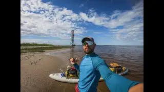 Стас Вулканов в прямом эфире. Конец северного сплава на сапборде