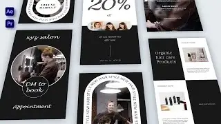 Salon Instagram Story | After effects and premiere pro template | #videohive #envatoelements