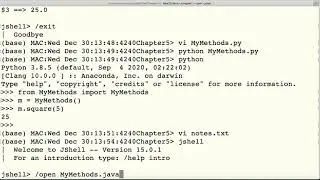 Some Simple Python and Java Class Examples
