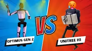 🤖 Tesla Optimus Gen 2 vs Unitree H1: Robot Showdown! Which One Wins? 