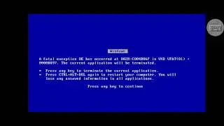 Windows 98 BSOD 7618