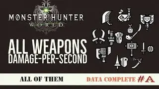 [MHWβ] All Melee Weapons' Combo DPS Comparison Compilation w/ Additions