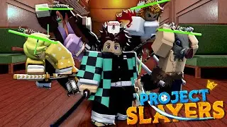 RECREATING THE MUGEN TRAIN MOVIE IN PROJECT SLAYERS!! (TANJIRO, NEZUKO, ZENITSU, INOSUKE AND RENG...