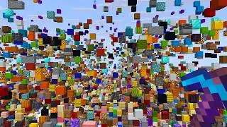 Minecraft BUT Random Blocks Fall From The Sky !