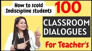School Conversation, School Dialogue for Teachers || Classroom English || Classroom Instructions