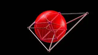 a stereographic projection of 3D cube in Matlab